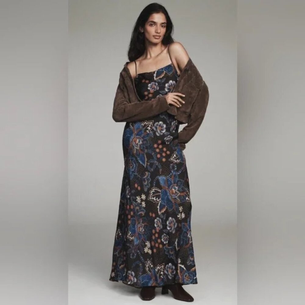 FARM Rio Snakes Bouquet Maxi Slip Dress. Sz: M - Picture 3 of 12